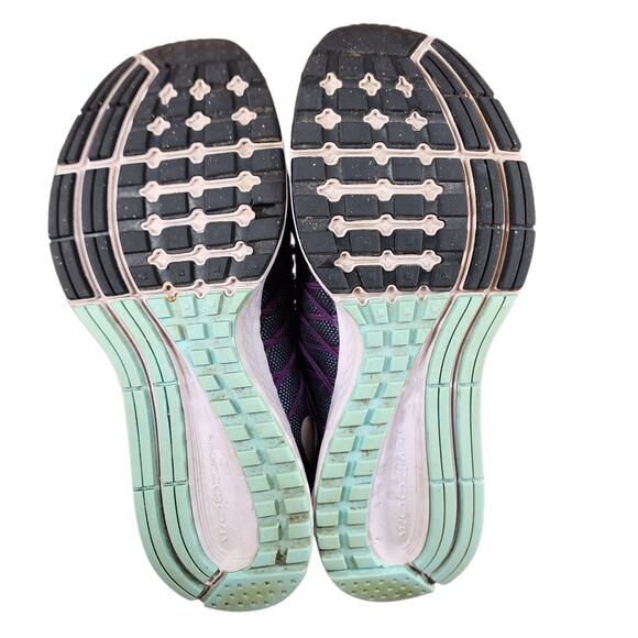 Nike Zoom Pegasus 32 Running Shoes‎ sz 8 Women Navy Blue Purple Pink Jogging - Picture 9 of 11